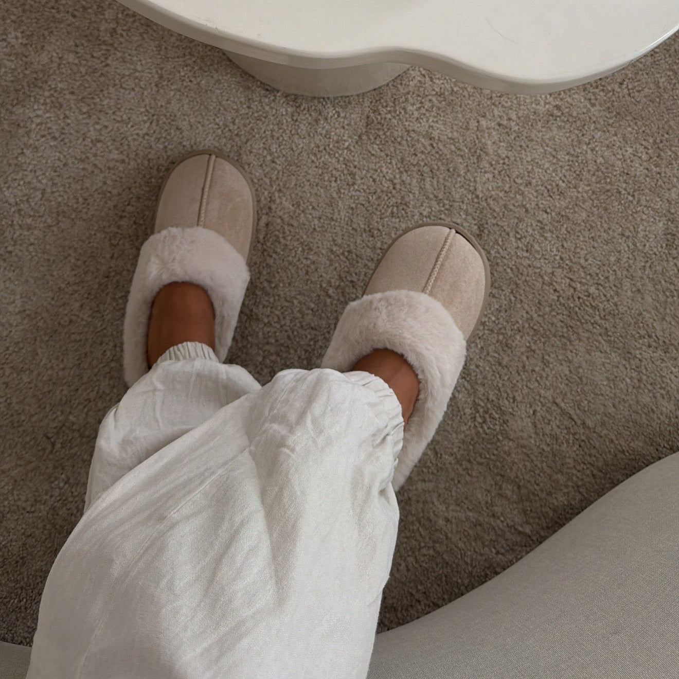 Pantuflas Margot Vainilla