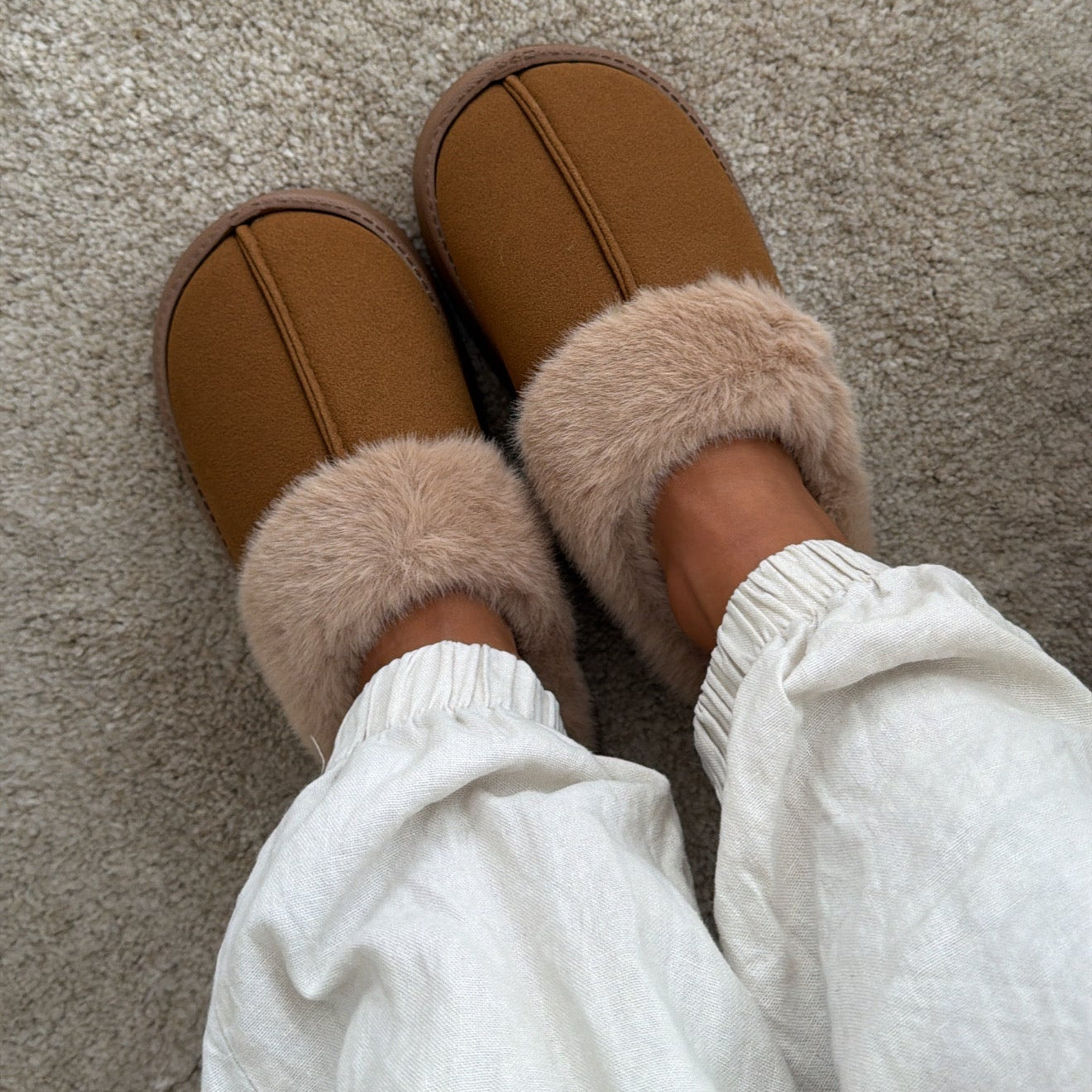 Pantuflas Margot Mocca