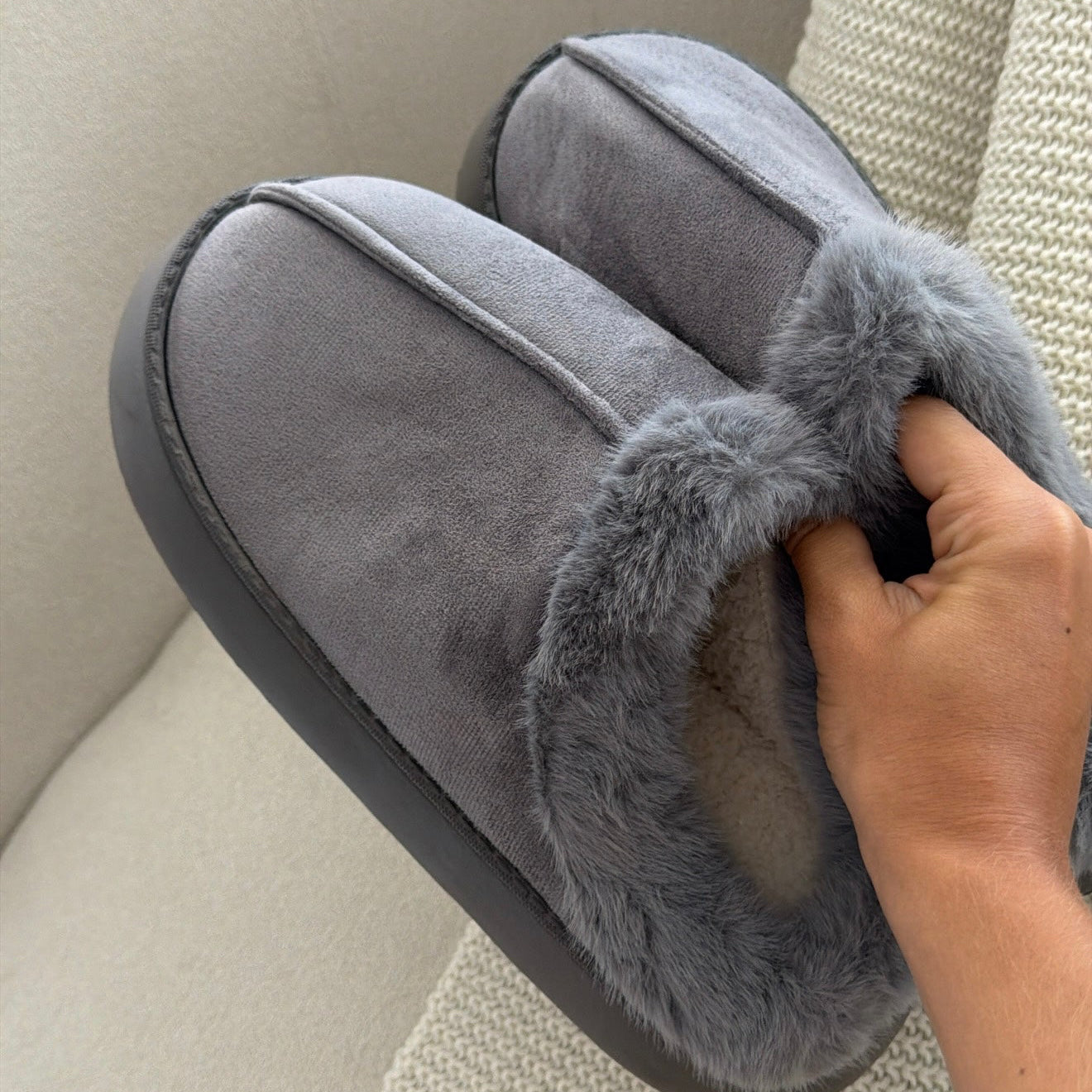 Pantuflas Margot Taupe