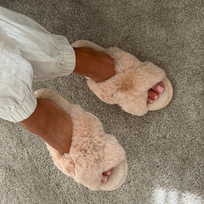Pantuflas Clásicas Cappuccino