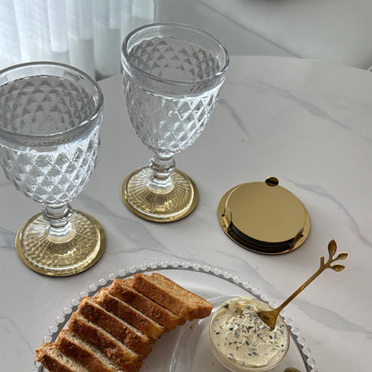 Set Porta Vasos Dorados